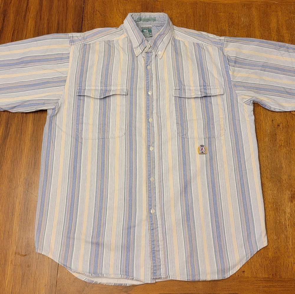Vintage McIntosh & Seymour Soccer Short Sleeve Button Down Shirt - Size Large